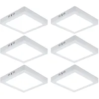 V-Tac LED Deckenlampe Wohnzimmerleuchte Flurlampe Aufbau-Panel Kunststoff weiß, 18W