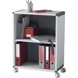 Paperflow Mobile Aktenordnerregale 2 Fächer, grau/anthrazit