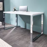 Riess-Ambiente Schreibtisch WHITE DESK 120cm weiß Hochglanz Bürotisch