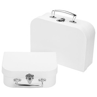 Deko-Koffer-Set, weiß, 2 Stück Deko-Koffer-Set, weiß, 2 Stück
