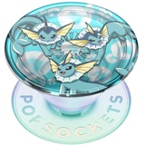 PopSockets PopSockets: PopGrip - Ausziehbarer Sockel und Griff mit einem Austauschbarem Top für Smartphones und Tablets - Pokémon Vaporeon Bubbles
