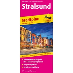 Publicpress Stadtplan Stralsund  Karte (im Sinne von Landkarte)