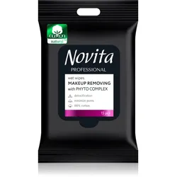 NOVITA Professional feuchte Abschminktücher für empfindliche Haut 15 St.