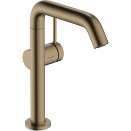 Hansgrohe Tecturis S Waschtischarmatur mit Schwenkauslauf und Push-Open Ablaufgarnitur brushed bronze