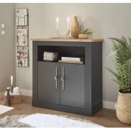 OTTO home WESTMINSTER 92 x 95 x 45 cm Dunkelgrau / Wotan Eiche