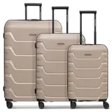 Smartbox Edition 01 THE THREE SET 4 Rollen Kofferset 3-teilig beige