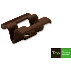 MOSO® Terrassendielen-Clips, asymmetrisch, V2A, braun, inkl. Schrauben & Bit, 90 Stück/VE