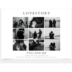 Fotocollage "Lovestory" auf Poster