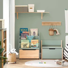 SoBuy Kinderregal KMB95 4 Ablagen MDF grün