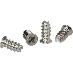 InLine Lüfterschrauben - 5,0x10,0mm - silbern - bulk 2000er Pack