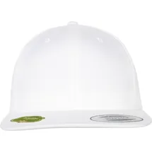 Flexfit Organic Cotton Snapback Cap weiß ONE SIZE
