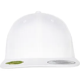 Flexfit Organic Cotton Snapback Cap weiß ONE SIZE