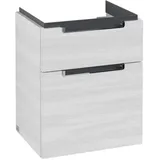 Villeroy & Boch Subway 2.0 Waschtischunterschrank, 2 Auszüge, Waschbecken mittig, 485x590x380mm, A90710E8,
