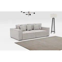 Big-Sofa INOSIGN "Surf", grau (elephant), B:244cm H:83cm T:117cm, 100% POLYESTER (PES), Sofas, mit 7 Kissen, gemütlicher Sitzkomfort