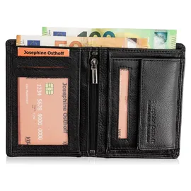 Josephine Osthoff Handtaschen-Manufaktur Josephine Osthoff Geldbörse Herren Portemonnaie schwarz