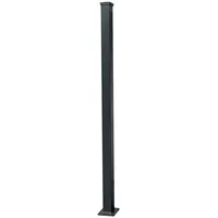 Floraworld Zaunpfosten 7,6 x 190 cm Anthrazit/Aluminium