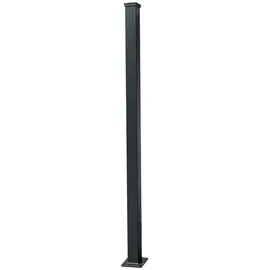 Floraworld Zaunpfosten 7,6 x 190 cm Anthrazit/Aluminium