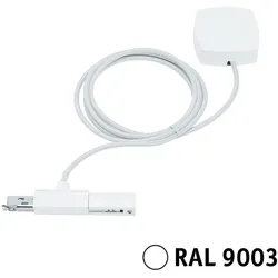 Paulmann URail Einspeisung Kabel   2m max. 1000W Signalweiß 95645