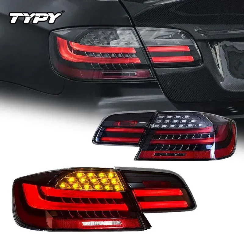 TYPY Auto-Design für 2006–2013 BMW M3 E92 Rücklicht 330i 335i Rote LED-Rücklichter, LED-Bremsscheinwerfer, DRL, Bremssignal, Rückfahrlicht