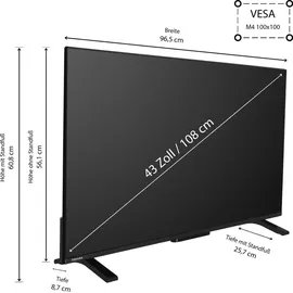 Toshiba 43QV2363DAW 43" QLED UHD VIDAA TV