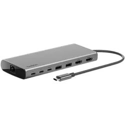 Belkin CONNECT 8-in-1 Dual Display Core Hub - Dockingstation