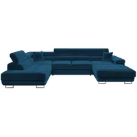 Mirjan24 Wohnlandschaft Torezio Bis, mit Bettkasten und Schlaffunktion, Einstellbare Kopfstützen, 346x203x70-90 cm, Wohnzimmer, Sofas - Couches, Wohnlandschaften, Wohnlandschaften in U-Form