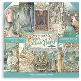 Stamperia International SBBS78 Scrapbooking Small Pad 10 Sheets CM, 3 (8 "X8") -Magic Forest, Multicolor, 20.3x20.3 cm
