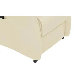 Hukla Relaxsessel Pascal Leder 77 x 115 x 90 cm Creme elektrisch, drehbar