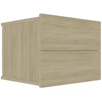 VidaXL Nachttisch Sonoma-Eiche 40x30x30 cm Holzwerkstoff