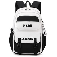 Daisred Schulrucksack Rucksack für Teenager mädchen Schulranzen Rucksäcke Schulranzen, hohe Kapazität, wasserdicht schwarz|weiß