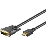 goobay HDMI-DVI Kabel 1,5 m Schwarz