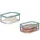 Mepal | Käse- und Wurstdosen-Set Meat and Cheese Nordic Green | Modula Vorratsdosen | Deckel inkl. Anti-Kondensationseinsatz | Luftdicht & spülmas