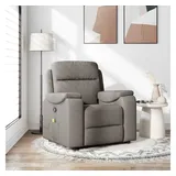 vidaXL Massagesessel Taupe Stoff