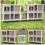 nanook Kleintierkäfig XXL Doppel Hasenstall Kombination