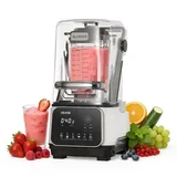 Standmixer 2 L Smoothie Mixer Mit Schutzabdeckung 2200 W Crushed Ice Maker Mit Selbstreinigungsfunktion Einstellbarer Drehzahl 6 Voreingestellte Programme Für Smoothies Eiscrushing Pürees Weiß