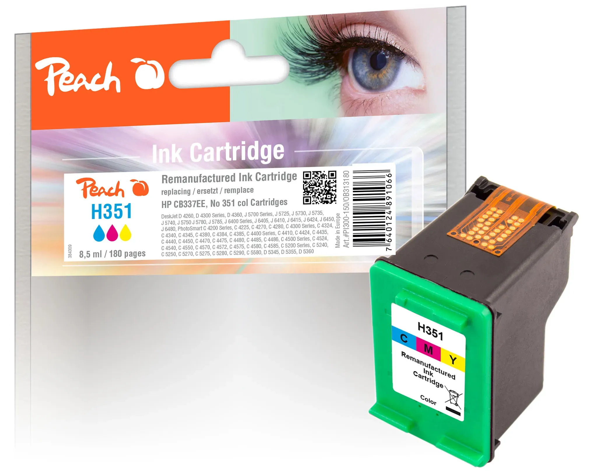Peach Druckkopf color kompatibel zu HP No. 351, CB337EE