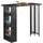 SoBuy Bartisch 120 x 50 x 105 cm Schwarz