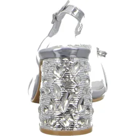 LAURA VITA Riemchensandaletten in Silber | Gr.: 40