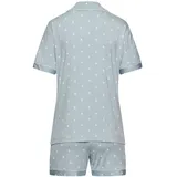 vivance dreams by lascana Damen Umstandspyjama hellblau-gemustert Gr.44/46