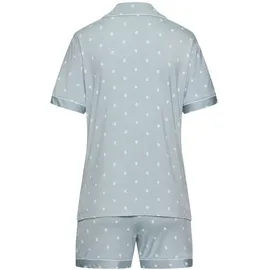 vivance dreams by lascana Damen Umstandspyjama hellblau-gemustert Gr.44/46