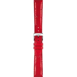 Tissot - Leder Pr 100 Classic Lederband Rot 16/14mm T600044025 - alligator-prägung,rind,rot