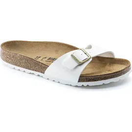 Birkenstock Madrid Birko-Flor Lack schmal patent white 37