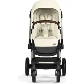 Cybex EOS Lux Kinderwagen (2-in-1 Kinderwagen) inkl. Snogga 2.0 Fußsack, Farbe:Seashell / Taupe