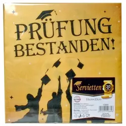 Udo Schmidt - 20 Servietten "Prüfung bestanden"