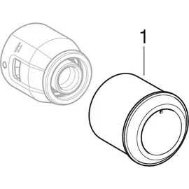 Geberit 650291001 Schlauchanschluss, 1/2'