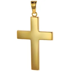 trendor 75117 Kreuz-Anhänger Gold 750 (18 Karat) 27 x 19 mm