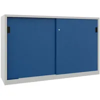 Pavoy Schiebetürenschrank Zink 1200x2000x400 mm Silber 4 Böden
