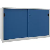 Pavoy Schiebetürenschrank Zink 1200x2000x400 mm Silber 4 Böden