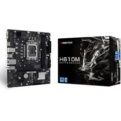 Biostar H610MHP 2.0, Intel, LGA 1700, Intel® Celeron®, Intel Core i3 12th Gen, I