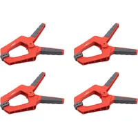Meister Craft Federzwinge Holz/Kunststoff 100 mm rot bestückt